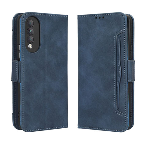 Funda de Cuero Cartera con Soporte Carcasa BY3 para Huawei Nova 10z Azul