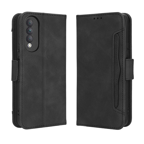 Funda de Cuero Cartera con Soporte Carcasa BY3 para Huawei Nova 10z Negro