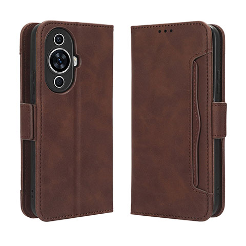 Funda de Cuero Cartera con Soporte Carcasa BY3 para Huawei Nova 11 Ultra Marron