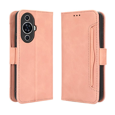 Funda de Cuero Cartera con Soporte Carcasa BY3 para Huawei Nova 11 Ultra Rosa