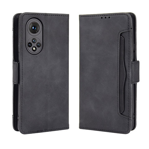 Funda de Cuero Cartera con Soporte Carcasa BY3 para Huawei Nova 9 Negro