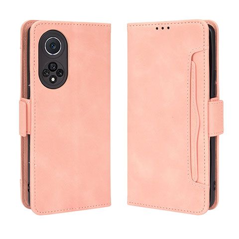 Funda de Cuero Cartera con Soporte Carcasa BY3 para Huawei Nova 9 Pro Rosa