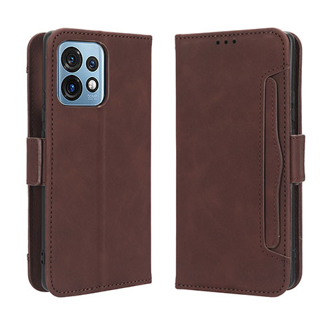 Funda de Cuero Cartera con Soporte Carcasa BY3 para Motorola Moto Edge 40 Pro 5G Marron