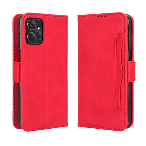 Funda de Cuero Cartera con Soporte Carcasa BY3 para Motorola Moto G Power 5G (2023) Rojo