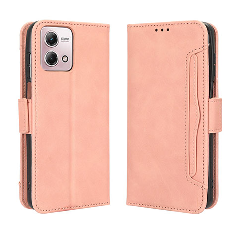 Funda de Cuero Cartera con Soporte Carcasa BY3 para Motorola Moto G Stylus (2023) 5G Rosa