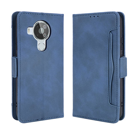 Funda de Cuero Cartera con Soporte Carcasa BY3 para Nokia 7.3 Azul