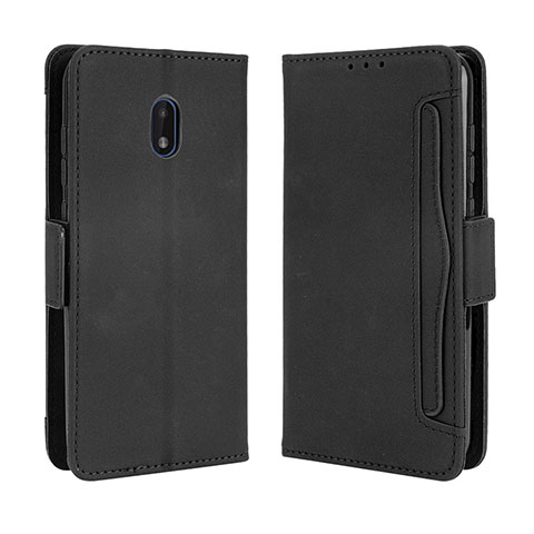 Funda de Cuero Cartera con Soporte Carcasa BY3 para Nokia C01 Plus Negro