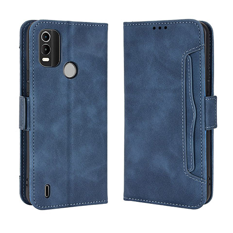 Funda de Cuero Cartera con Soporte Carcasa BY3 para Nokia C21 Plus Azul