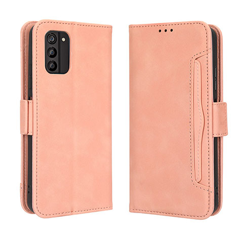 Funda de Cuero Cartera con Soporte Carcasa BY3 para Nokia G100 Rosa