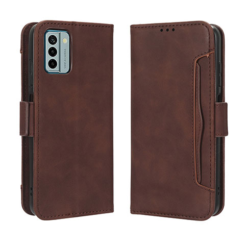 Funda de Cuero Cartera con Soporte Carcasa BY3 para Nokia G22 Marron