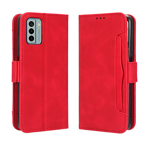 Funda de Cuero Cartera con Soporte Carcasa BY3 para Nokia G22 Rojo