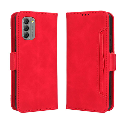 Funda de Cuero Cartera con Soporte Carcasa BY3 para Nokia G400 5G Rojo