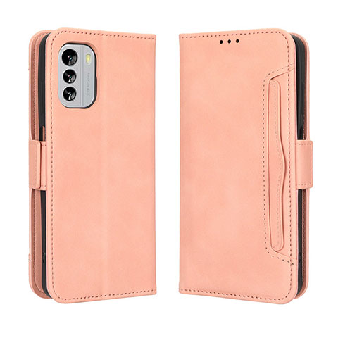 Funda de Cuero Cartera con Soporte Carcasa BY3 para Nokia G60 5G Rosa