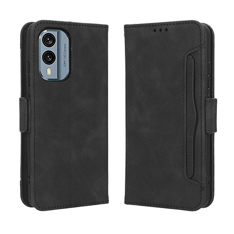 Funda de Cuero Cartera con Soporte Carcasa BY3 para Nokia X30 5G Negro