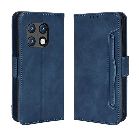 Funda de Cuero Cartera con Soporte Carcasa BY3 para OnePlus 10 Pro 5G Azul