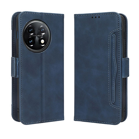 Funda de Cuero Cartera con Soporte Carcasa BY3 para OnePlus 11R 5G Azul