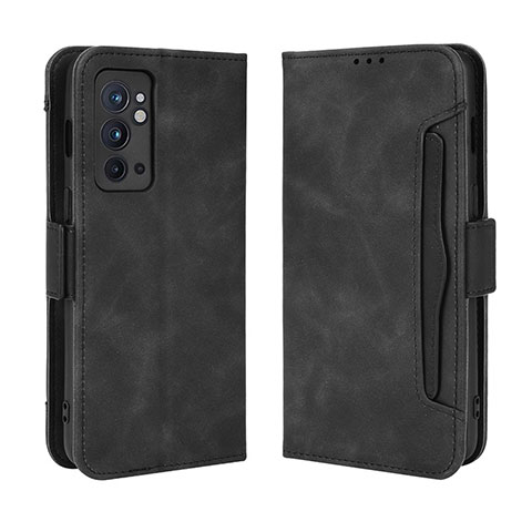 Funda de Cuero Cartera con Soporte Carcasa BY3 para OnePlus 9RT 5G Negro