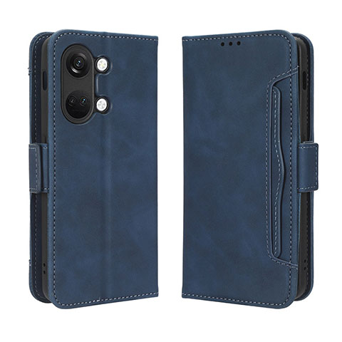 Funda de Cuero Cartera con Soporte Carcasa BY3 para OnePlus Ace 2V 5G Azul