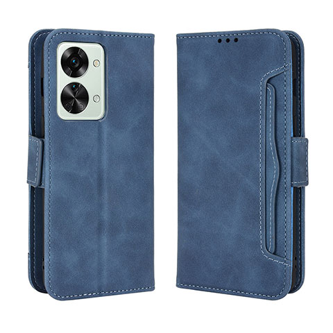 Funda de Cuero Cartera con Soporte Carcasa BY3 para OnePlus Nord 2T 5G Azul