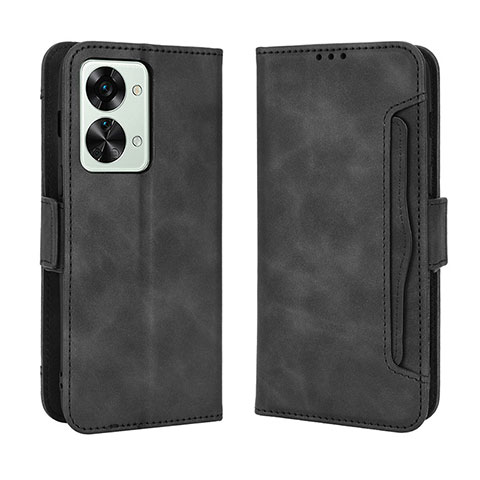 Funda de Cuero Cartera con Soporte Carcasa BY3 para OnePlus Nord 2T 5G Negro