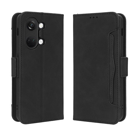 Funda de Cuero Cartera con Soporte Carcasa BY3 para OnePlus Nord 3 5G Negro