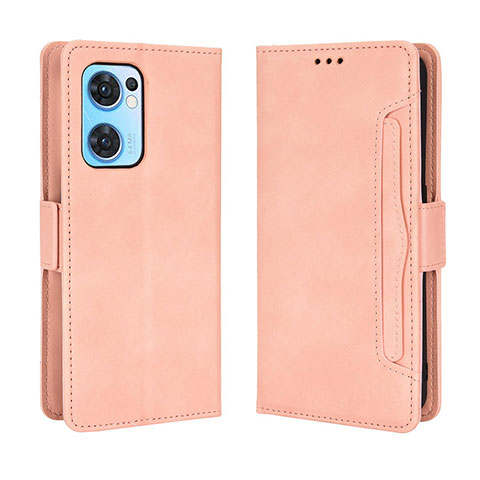 Funda de Cuero Cartera con Soporte Carcasa BY3 para OnePlus Nord CE 2 5G Rosa