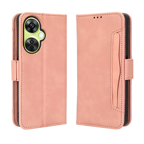 Funda de Cuero Cartera con Soporte Carcasa BY3 para OnePlus Nord CE 3 5G Rosa