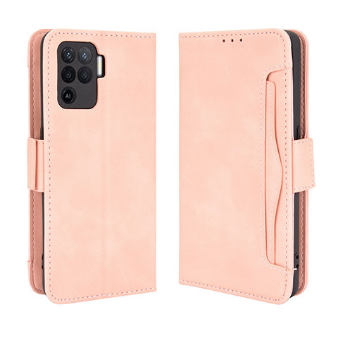 Funda de Cuero Cartera con Soporte Carcasa BY3 para Oppo A94 4G Rosa