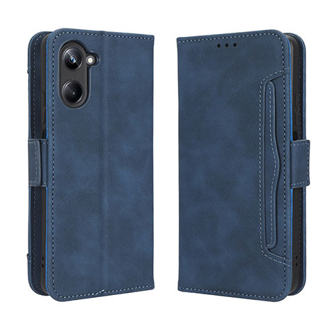 Funda de Cuero Cartera con Soporte Carcasa BY3 para Realme 10 Pro 5G Azul