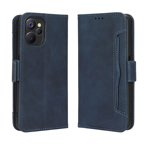 Funda de Cuero Cartera con Soporte Carcasa BY3 para Realme 10T 5G Azul