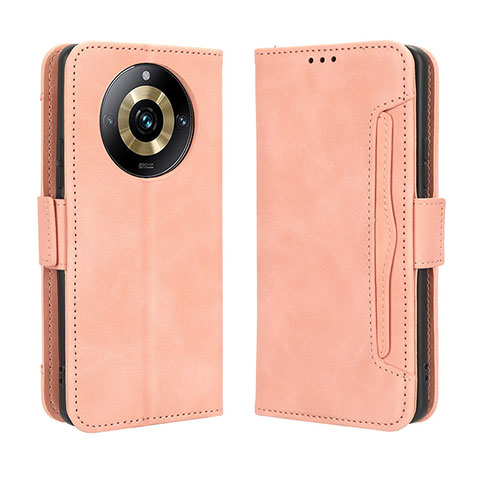 Funda de Cuero Cartera con Soporte Carcasa BY3 para Realme 11 Pro+ Plus 5G Rosa