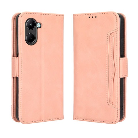 Funda de Cuero Cartera con Soporte Carcasa BY3 para Realme C33 Rosa