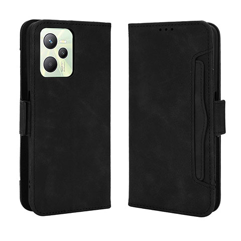 Funda de Cuero Cartera con Soporte Carcasa BY3 para Realme C35 Negro