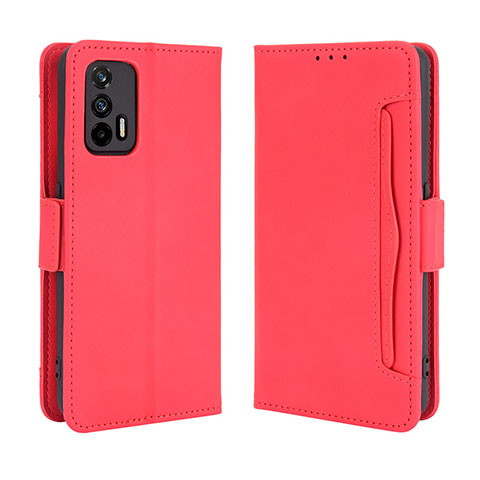 Funda de Cuero Cartera con Soporte Carcasa BY3 para Realme GT 5G Rojo