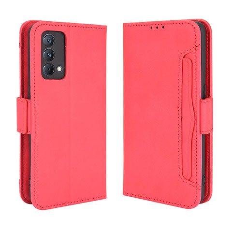 Funda de Cuero Cartera con Soporte Carcasa BY3 para Realme GT Master 5G Rojo