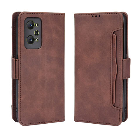 Funda de Cuero Cartera con Soporte Carcasa BY3 para Realme GT Neo 3T 5G Marron