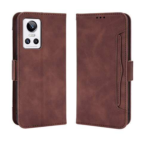 Funda de Cuero Cartera con Soporte Carcasa BY3 para Realme GT Neo3 5G Marron