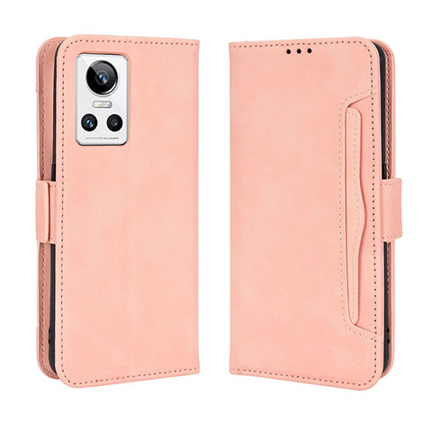 Funda de Cuero Cartera con Soporte Carcasa BY3 para Realme GT Neo3 5G Rosa