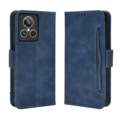 Funda de Cuero Cartera con Soporte Carcasa BY3 para Realme GT2 Master Explorer Azul