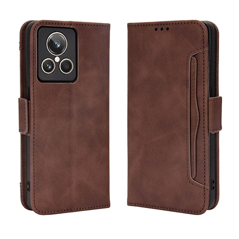 Funda de Cuero Cartera con Soporte Carcasa BY3 para Realme GT2 Master Explorer Marron