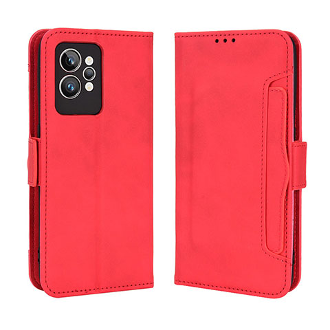 Funda de Cuero Cartera con Soporte Carcasa BY3 para Realme GT2 Pro 5G Rojo