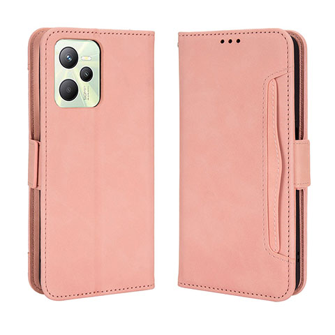 Funda de Cuero Cartera con Soporte Carcasa BY3 para Realme Narzo 50A Prime Rosa