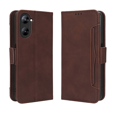 Funda de Cuero Cartera con Soporte Carcasa BY3 para Realme V20 5G Marron