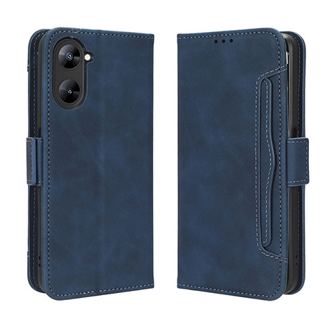 Funda de Cuero Cartera con Soporte Carcasa BY3 para Realme V30t 5G Azul