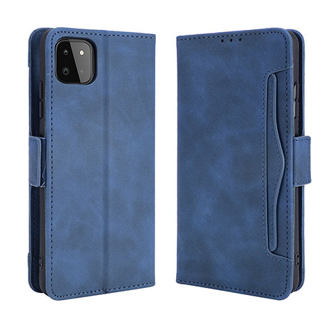 Funda de Cuero Cartera con Soporte Carcasa BY3 para Samsung Galaxy A22 5G Azul