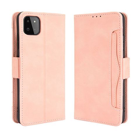 Funda de Cuero Cartera con Soporte Carcasa BY3 para Samsung Galaxy A22s 5G Rosa