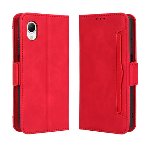 Funda de Cuero Cartera con Soporte Carcasa BY3 para Samsung Galaxy A23e 5G Rojo