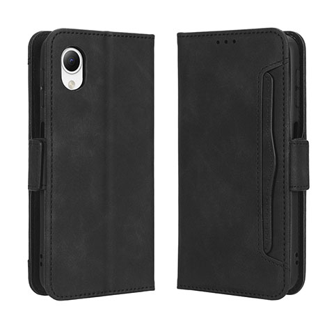 Funda de Cuero Cartera con Soporte Carcasa BY3 para Samsung Galaxy A23s Negro