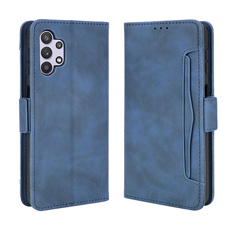 Funda de Cuero Cartera con Soporte Carcasa BY3 para Samsung Galaxy A32 5G Azul