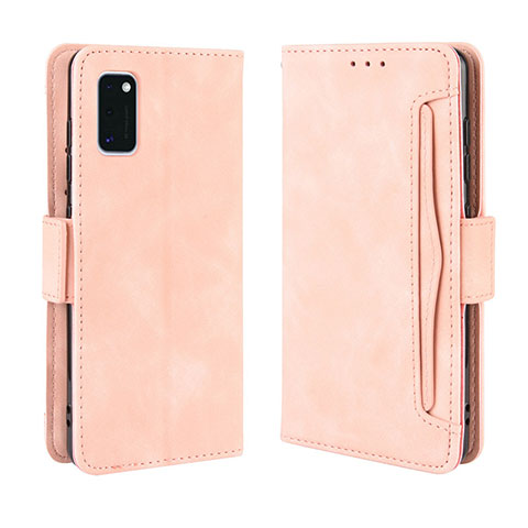 Funda de Cuero Cartera con Soporte Carcasa BY3 para Samsung Galaxy A41 Rosa